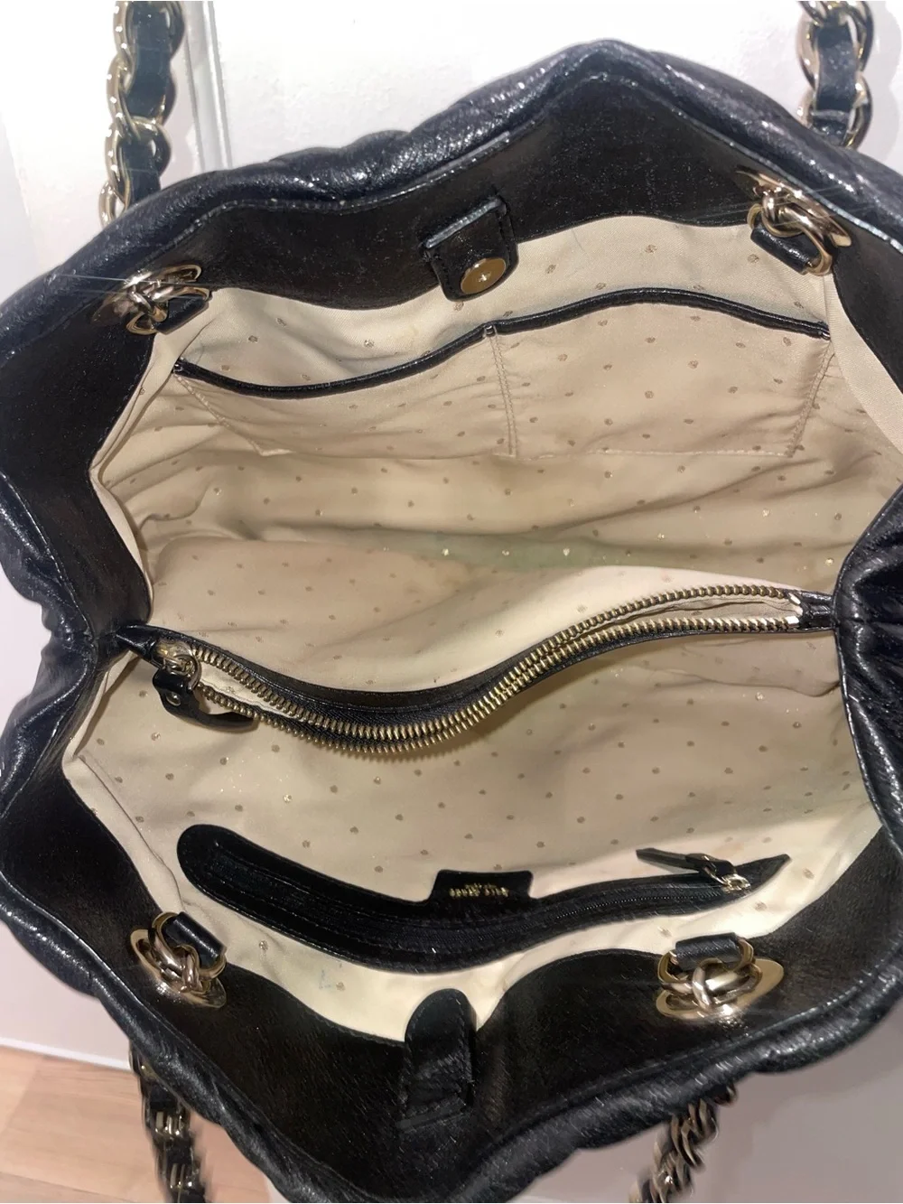 ♠️ Black Quilted Shoulder Tote Bag by Kate Spade ♠️